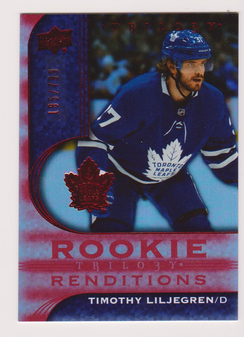 (image for) 2020-21 UD Trilogy Rookie Renditions Red #RR26 Timothy Liljegren